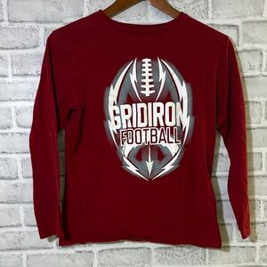 4/$20 Children’s Place Maroon Gridiron Football Long Sleeve Shirt, size 10-12